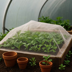 Insectennet wit 3,0 x 20,0m - 40mesh (0,4 mm x 0,8 mm) 3,0 x 20,0m
